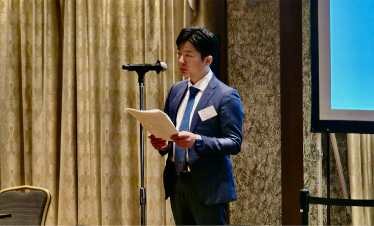 山本竜馬代表理事 開会挨拶の様子